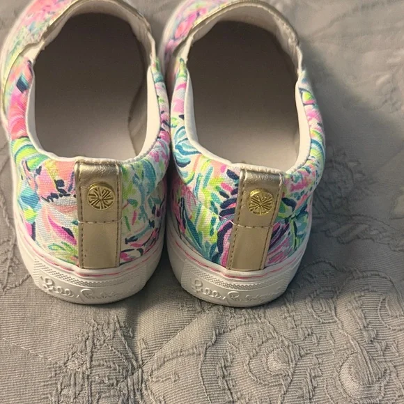 Lilly Pulitzer Julie Sneaker Multi Canvas Size 6.5 Women - Picture 4 of 8